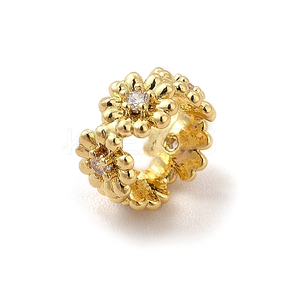 Daisy Flower European Beads KK-G458-11B-G-1
