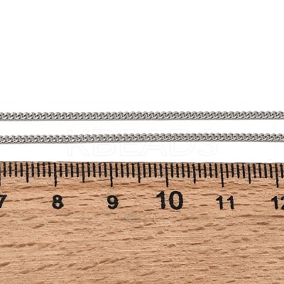 12Pcs 1.5MM 304 Stainless Steel Twisted Chain Necklaces for Men Women NJEW-H093-17P-01-1