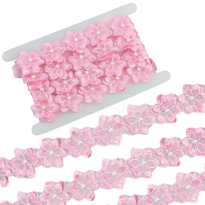 2 Yards Flower Polyester Lace Trim OCOR-CY0002-69A-1
