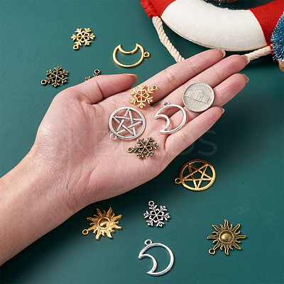 Tibetan Style Alloy Pendants TIBEP-TA0004-02-RS-1
