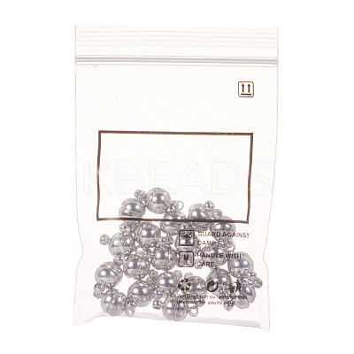 Brass Magnetic Clasps with Loops KK-YW0001-17C-A-1