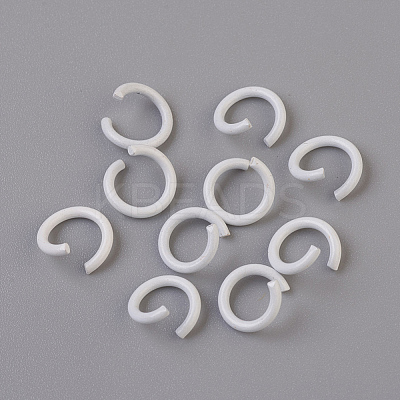 Spray Painted Iron Open Jump Rings IFIN-F149-F01-1
