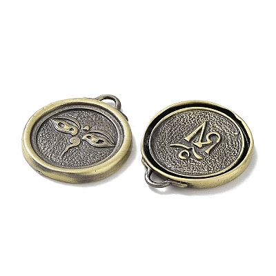 Tibetan Style Brass Pendants KK-M284-26AB-1