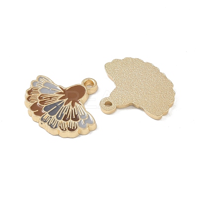 Rack Plating Alloy Enamel Pendants FIND-I038-07G-1