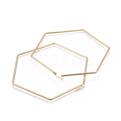 201 Stainless Steel Hoop Earrings EJEW-A052-25B-1