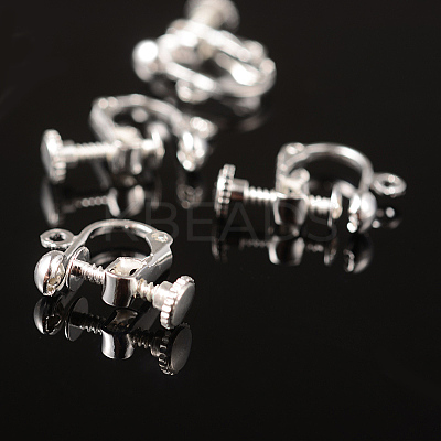 Brass Screw Clip Earring Converter EC143-S-1
