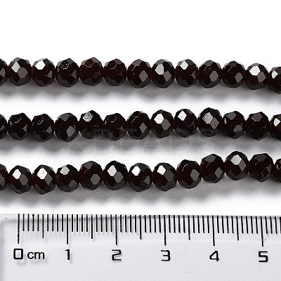 Baking Paint Imitation Jade Glass Bead Strands X-DGLA-A034-J6MM-A11-1