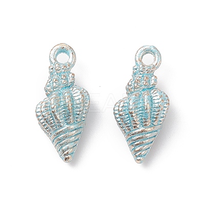 Alloy Enamel Pendants X-PALLOY-F224-07-1