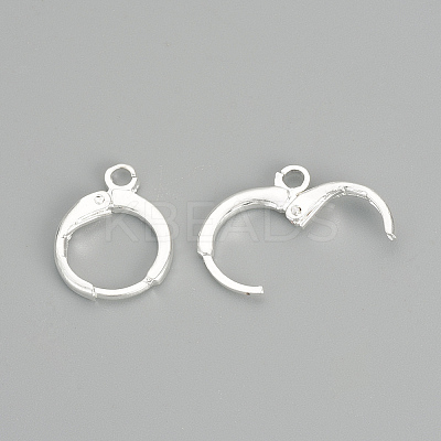 Brass Huggie Hoop Earring Findings LS-KK-R071-08S-1