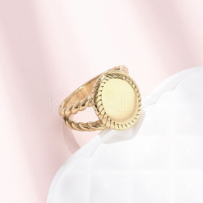 304 Stainless Steel Cuff Rings RJEW-P177-01D-G-1
