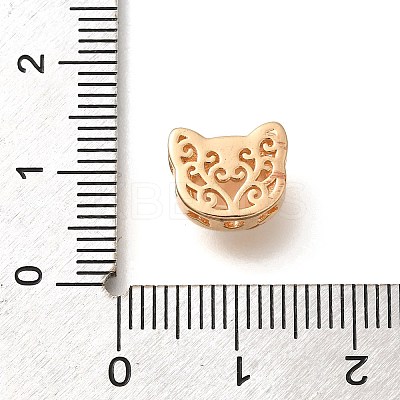 Brass Pave Natural White Shell Multi-Strand Links KK-B127-13G-02-1