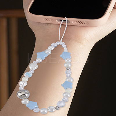 1Pc Star Resin Mobile Straps for Women AJEW-LP0004-66-1
