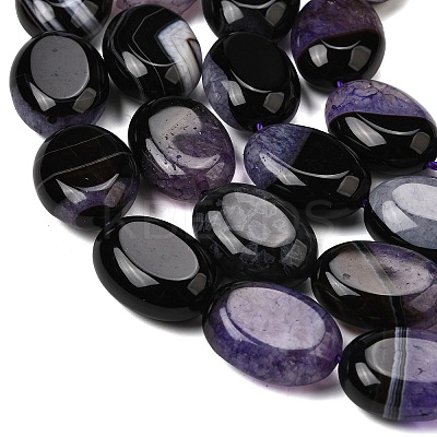 Natural Agate Beads Strands G-F820-N01-01F-1