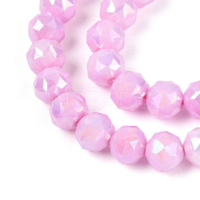Anti-Tarnish Electroplate Glass Beads Strands GLAA-N010-6mm-06-1