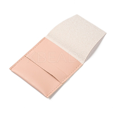 Square PU Leather Jewelry Flip Pouches PAAG-PW0007-11A-1