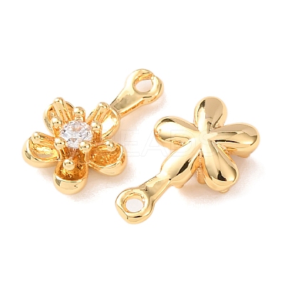 Brass Micro Pave Cubic Zirconia Pendants KK-A284-06G-1