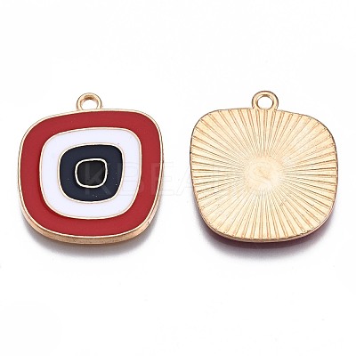 Alloy Enamel Pendants ENAM-N054-61C-RS-1