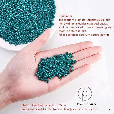 6/0 Baking Paint Glass Seed Beads SEED-OL0002-09-4mm-16-1