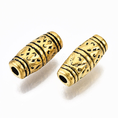 Tibetan Style Alloy Beads TIBEB-N005-23AG-RS-1