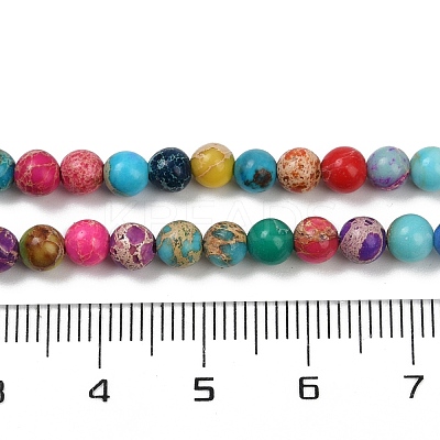 Dyed Natural Regalite/Imperial Jasper/Sea Sediment Jasper Beads Strands G-B124-C04-03-1