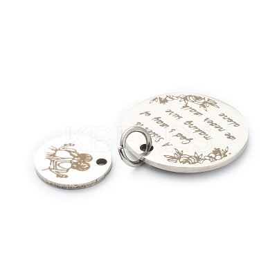 Non-Tarnish 201 Stainless Steel Pendants STAS-M287-1