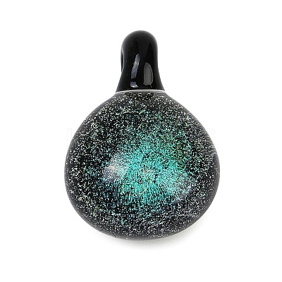 Handmade Lampwork Pendants LAMP-Q005-05B-03-1