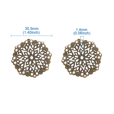 Iron Filigree Joiners Links IFIN-TAC001-01AB-1