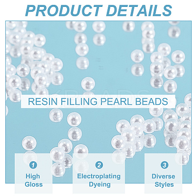 Acrylic Imitation Pearl Beads OACR-OC0001-01A-A-1