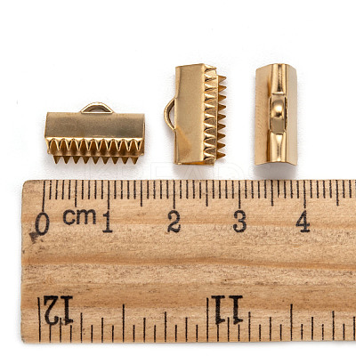 Ion Plating(IP) 304 Stainless Steel Ribbon Crimp Ends STAS-F098-04-1