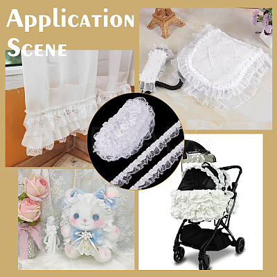 7.7~8M Stain Flower Lace Ribbon OCOR-FG0002-35A-1