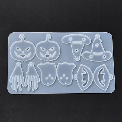 DIY Halloween Theme Pendant Silicone Molds DIY-I102-04-1