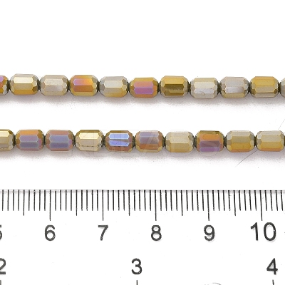 Electroplate Glass Beads Strands EGLA-D031-01G-1