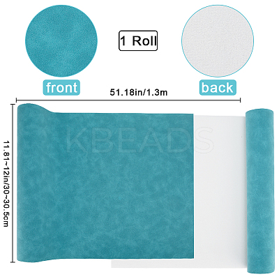 Frosted PU Leather Fabric DIY-WH0622-061E-1