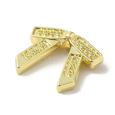Rack Plating Alloy Beads PALLOY-P304-29G-1