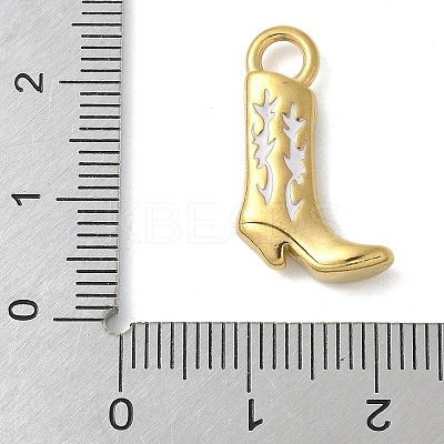 304 Stainless Steel Enamel Pendants STAS-L277-06G-03-1