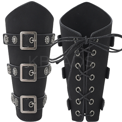 Imitation Leather Cuff Cord Bracelets AJEW-WH20033-034C-1