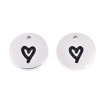 304 Stainless Steel Enamel Charms STAS-T064-69P-02-1