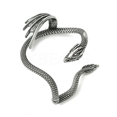 316 Surgical Stainless Steel Cuff Earrings EJEW-E300-01AS-07-1