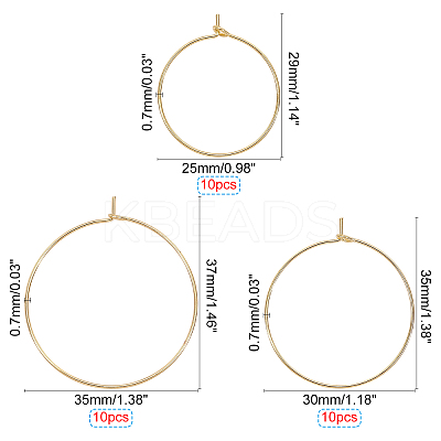 Brass Wine Glass Charms Rings KK-PH0001-43G-NF-1