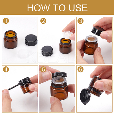 Glass Portable Cream Jar MRMJ-WH0064-48A-1