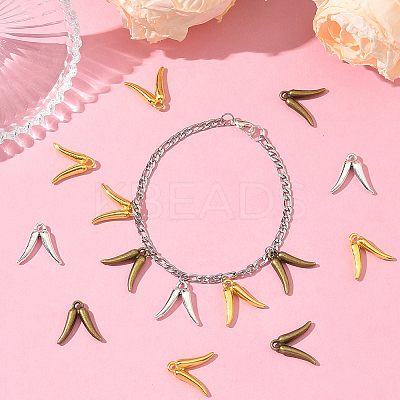 60Pcs 3 Colors  Tibetan Style Alloy Pendants FIND-SC0019-37-1
