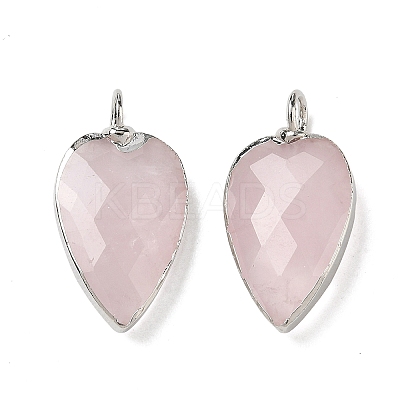 Natural Rose Quartz Pendants G-G012-13P-11-1