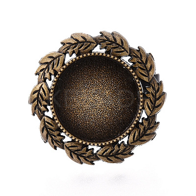 Adjustable Alloy & Iron Bezel Cup Ring Base with Rotatable Tray MAK-T012-01AB-1