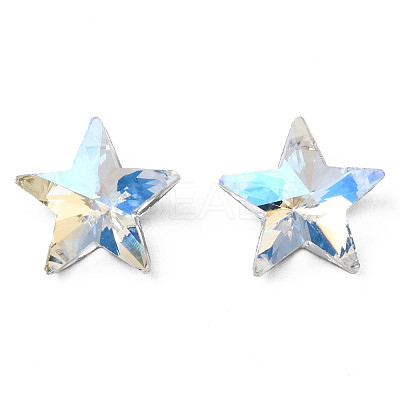 Glass Rhinestone Cabochons MRMJ-N029-04A-15-1