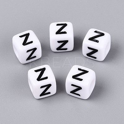 Opaque Acrylic Beads SACR-N020-04A-Z-1