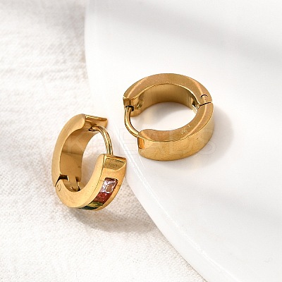 304 Stainless Steel Hoop Earrings EJEW-L302-02G-01-1