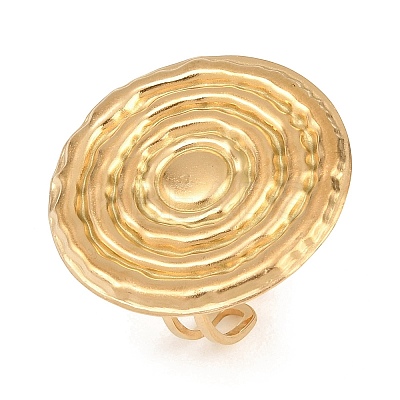 304 Stainless Steel Cuff Open Rings for Women RJEW-I113-03G-1