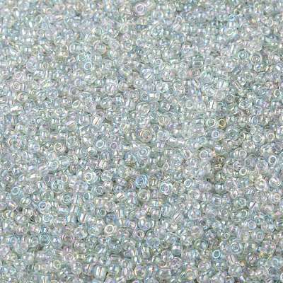 Round Transparent Colors Rainbow Glass Seed Beads X-SEED-A007-2mm-161-1