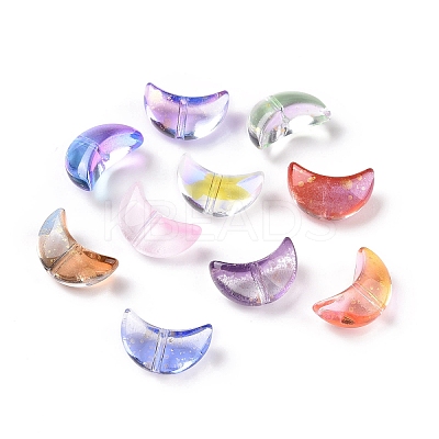 Electroplate Transparent Glass Bead EGLA-H102-07-1