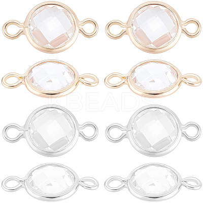 20Pcs 2 Colors Glass Links/Connectors KK-BBC0017-76-1